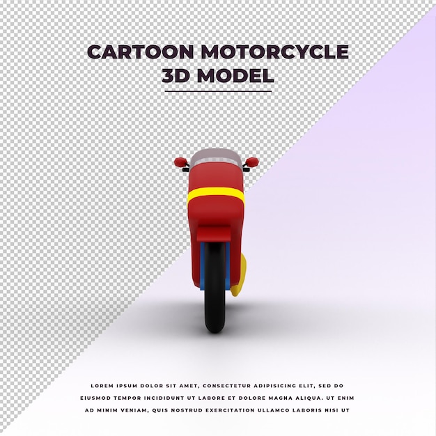 Cartoon motorcycle