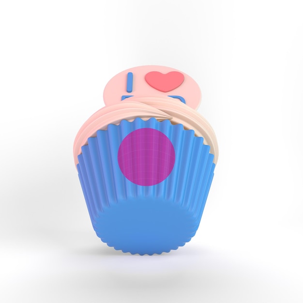 PSD cartoon muffin