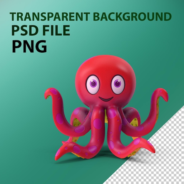 Cartoon octopus png