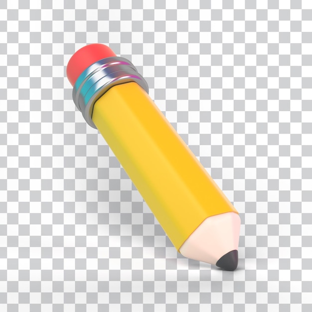 PSD cartoon pencil