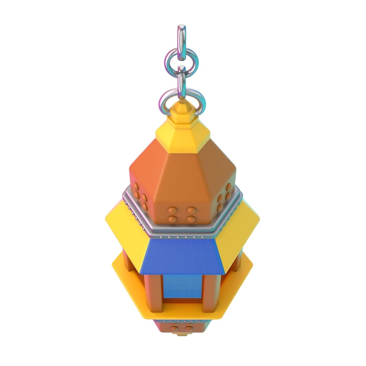 PSD cartoon ramadan lantern