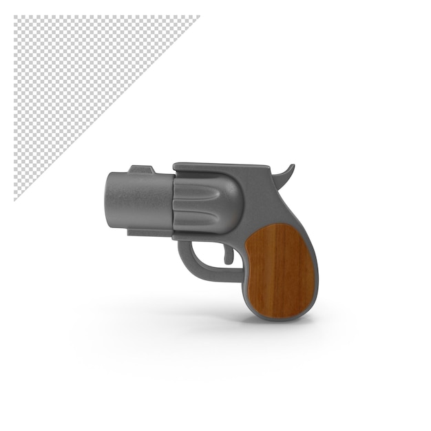 Cartoon revolver png