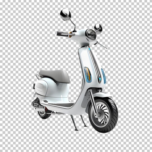 PSD scooter di cartoni animati isolato su sfondo trasparente