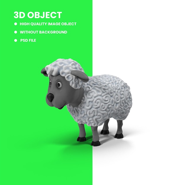 PSD cartoon sheep