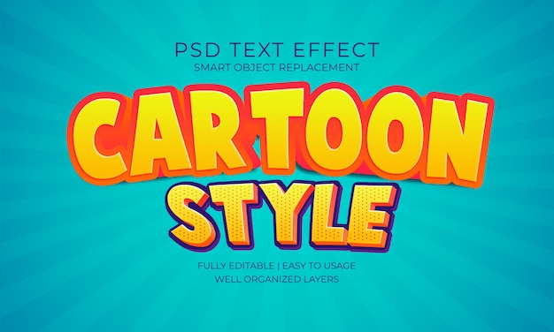 Cartoon style text effect