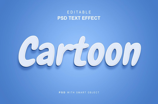 PSD cartoon style text effect