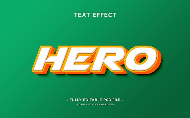 PSD cartoon text effect