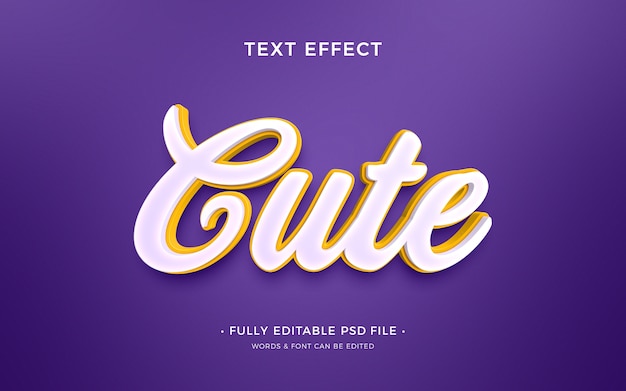 PSD cartoon text effect