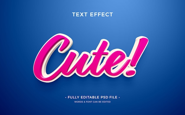 PSD cartoon text effect