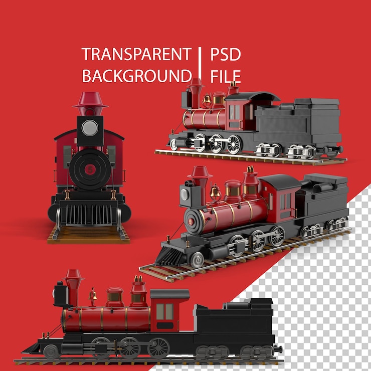 PSD 卡通列車 png