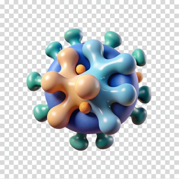 卡通病毒 3D 渲染功能