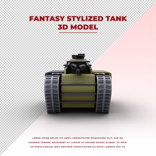 Cartoon war tank