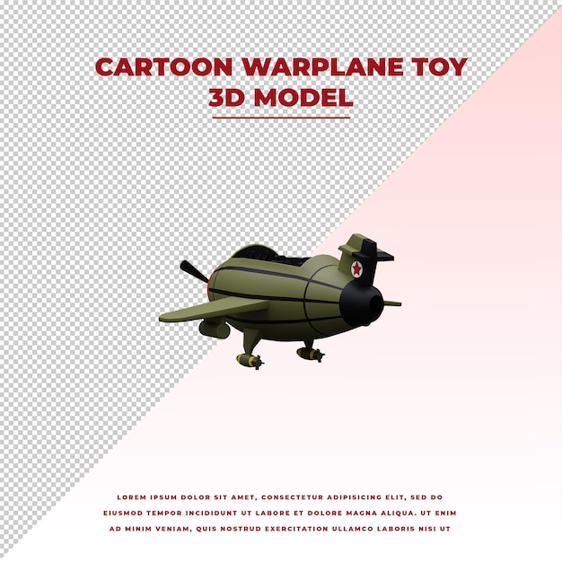 Cartoon warplane toy