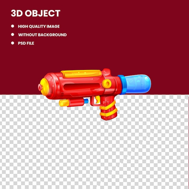만화 물 총 3D 렌더링