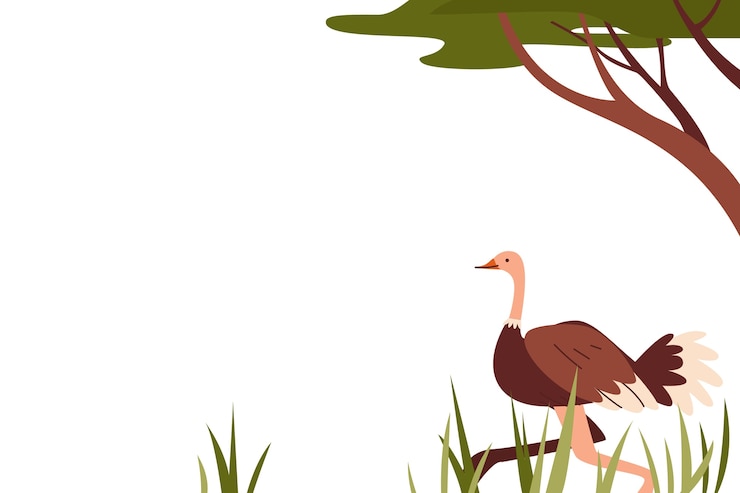 PSD cartoon wild animal
