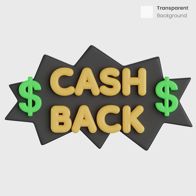 Cash back badge label