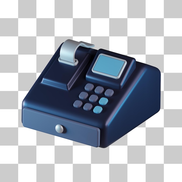 PSD cash machine 3d icon