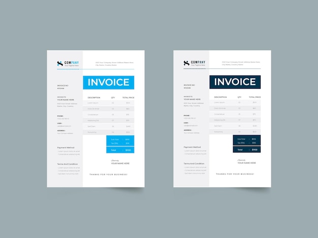 PSD cash memo template invoice template