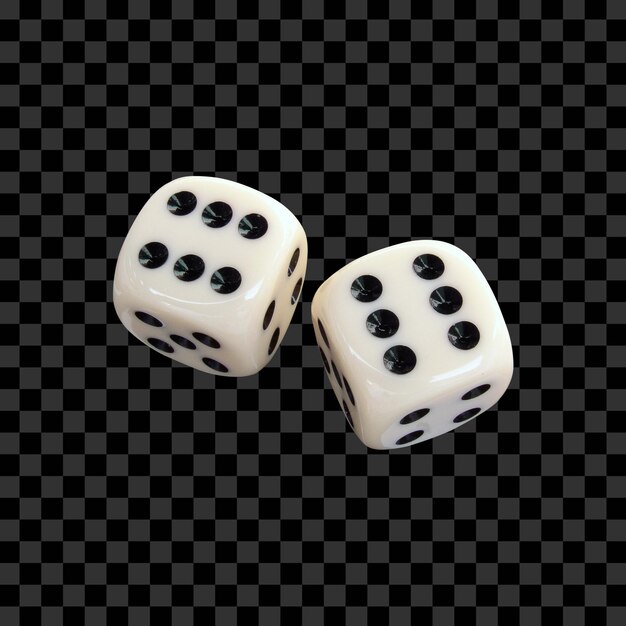 PSD casino 3d dice icon render