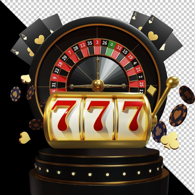 Casino 3d Element samenstelling geïsoleerd