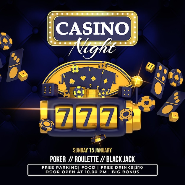 casino night flyer