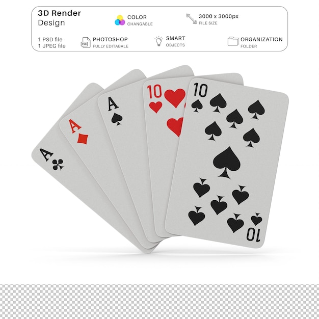 PSD casino playing card games 3d modeling psd file realistic indoor games