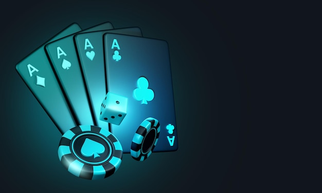 casino poker chips in the air 3d render gambling jackpot winner poker chips and dices