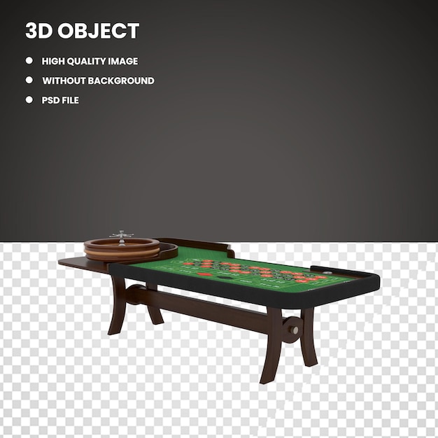 PSD casino roulette table
