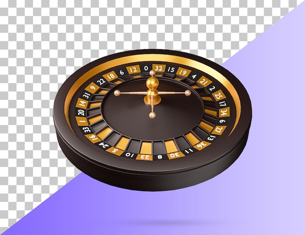 Icona 3d della ruota della roulette del casinò