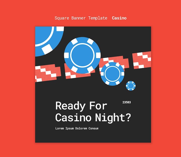 PSD casino template design