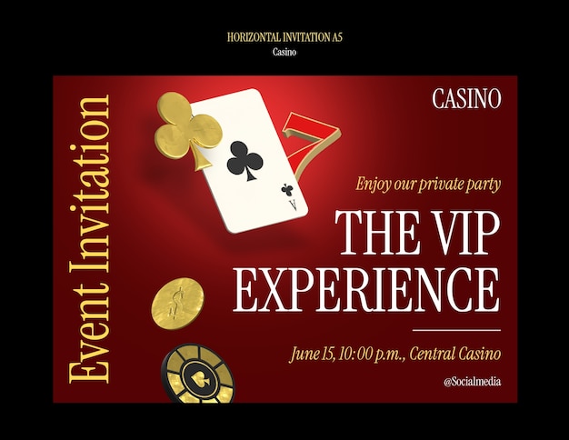 PSD casino template design