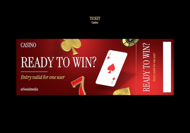 PSD casino template design