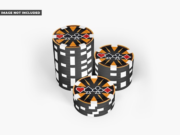 PSD casino token mockup