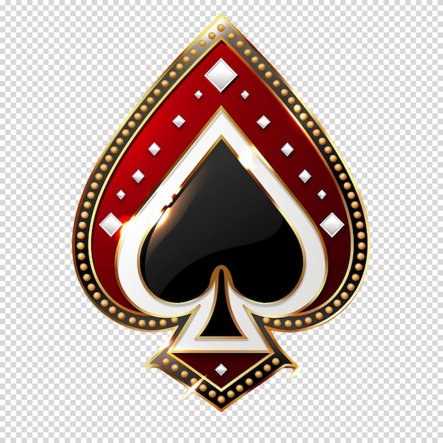 PSD casino and win game isolated on transparent background casino day and cards days