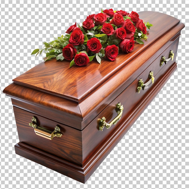 PSD casket isolated on transparent background