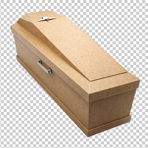 PSD casket isolated on transparent background