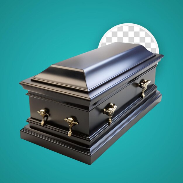 PSD casket isolated on transparent background