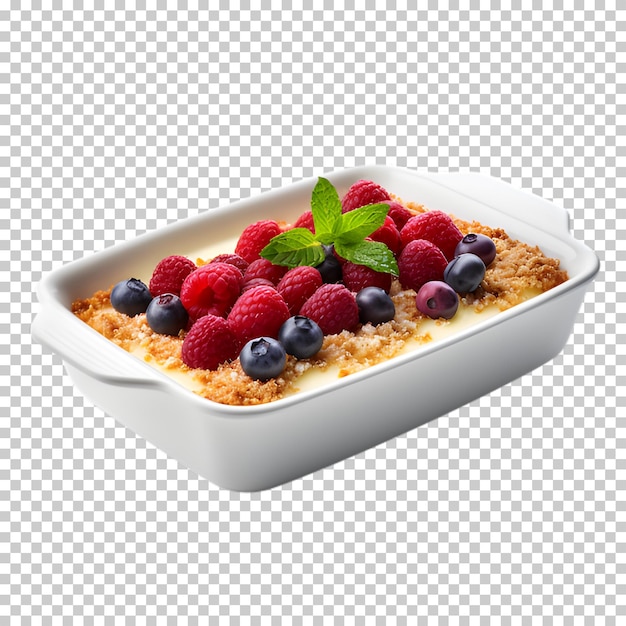 PSD casserole dish isolated on transparent background