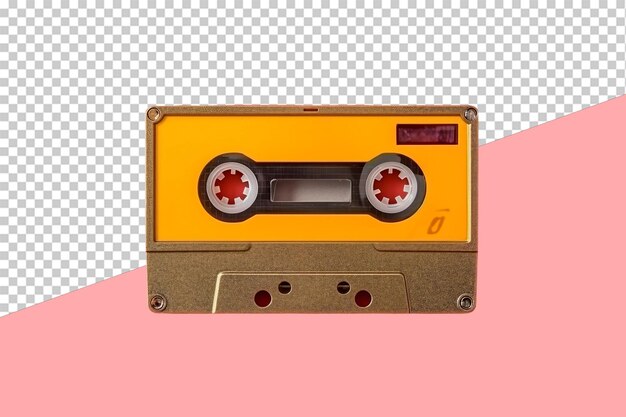 Cassette tape. isolated object, transparent background