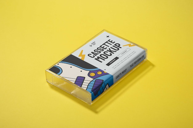 PSD cassette tape mockup design