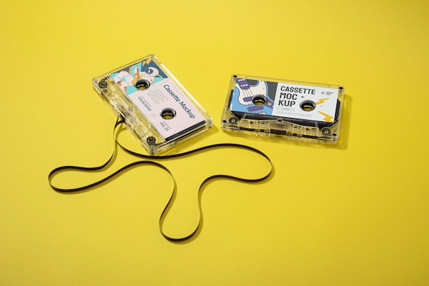 Cassette tape mockup design