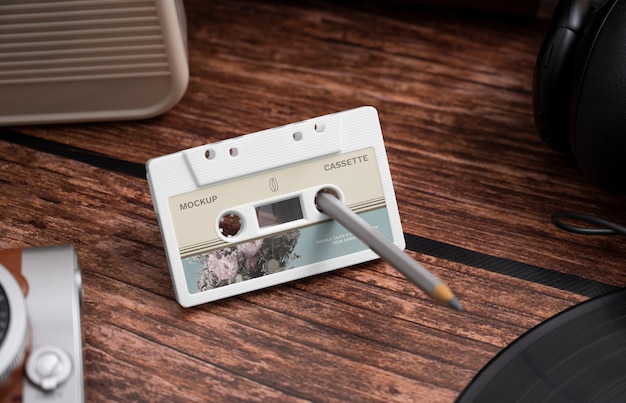 Cassette tape mockup design