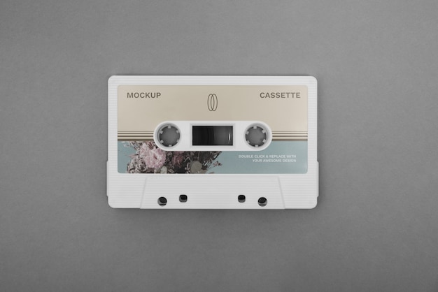 PSD cassette tape mockup design