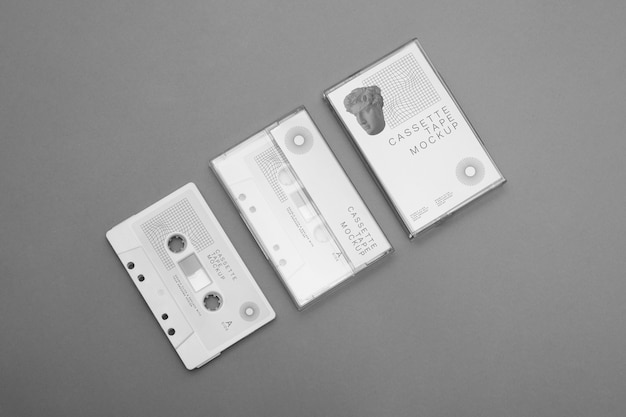 PSD cassette tape mockup design