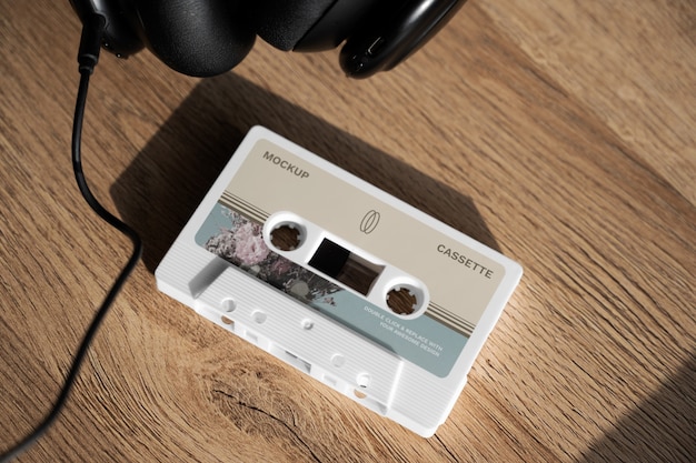 Cassette tape mockup design