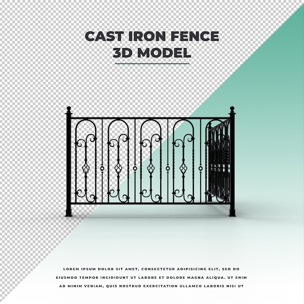 PSD cast iron fence
