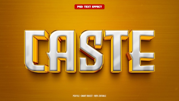 Caste 3D editable text effect