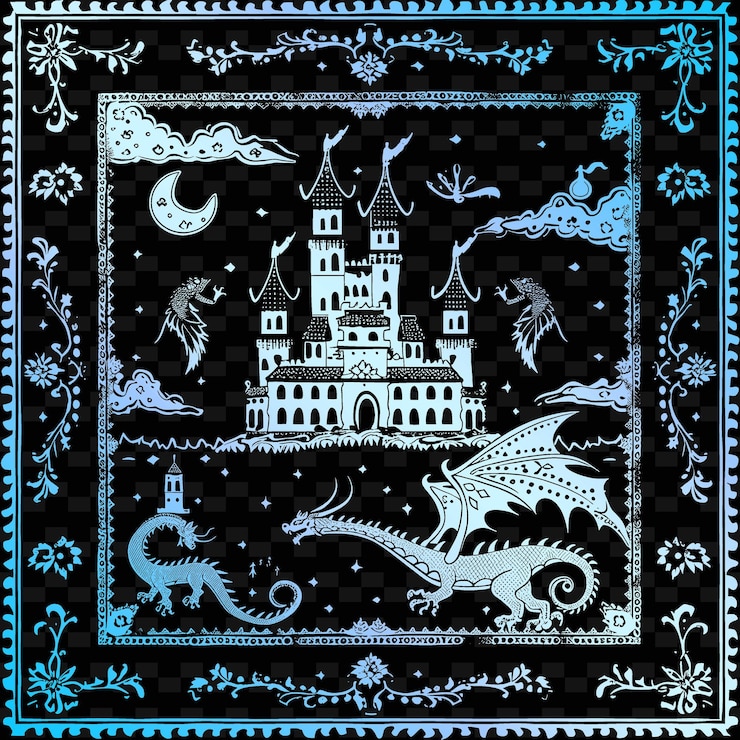 PSD a castle in the sky