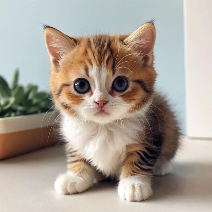 PSD 네온 조명으로 회색 벽에 있는 고양이