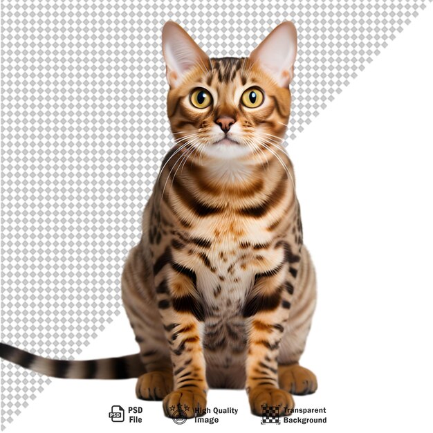 PSD cat isolated on transparent background